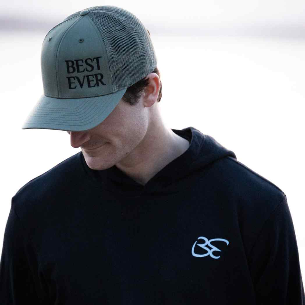 Man wearing Best Ever Evergreen Snapback