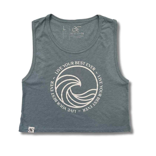 Best Ever Womens Ocean Calling Crop Tank