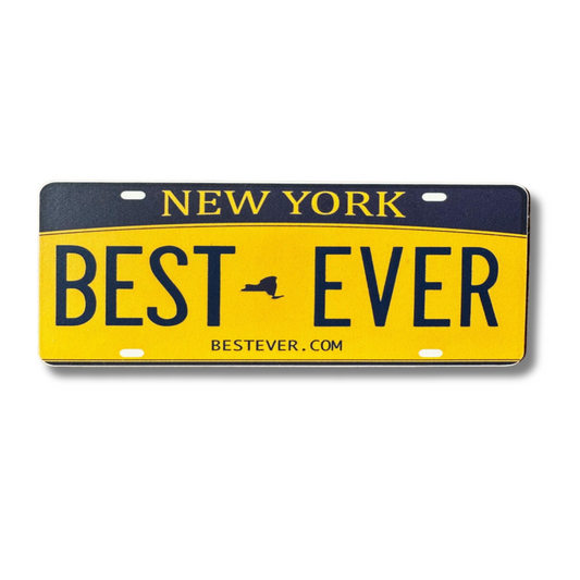 Best Ever New York License Plate Sticker