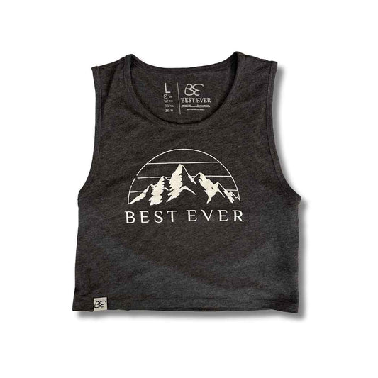 Best Ever Womens Mountain Calling Crop Tank